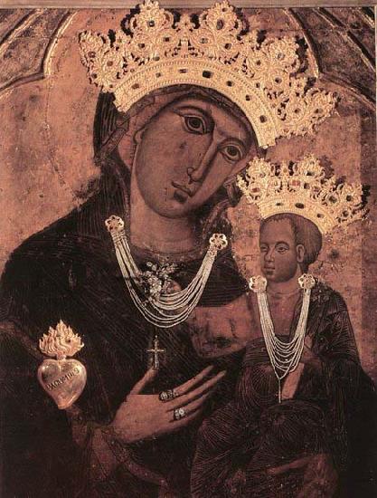 unknow artist Madonna del Voto after 1261 oil painting image